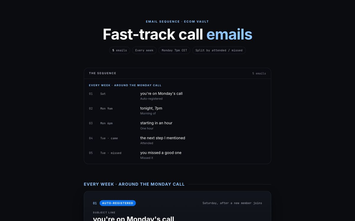 Fast-track call preview