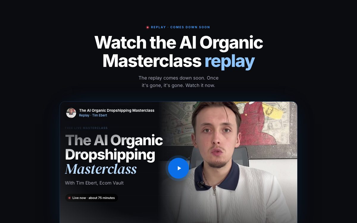 Replay + application preview