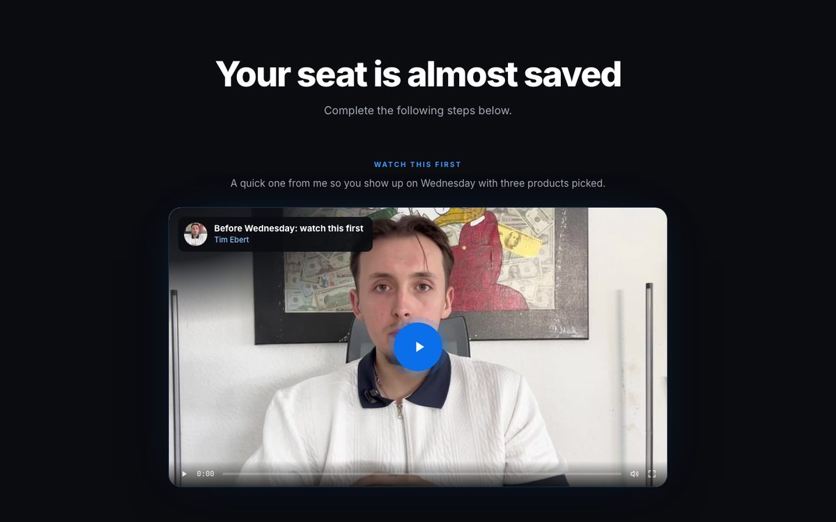 Thank-you page preview